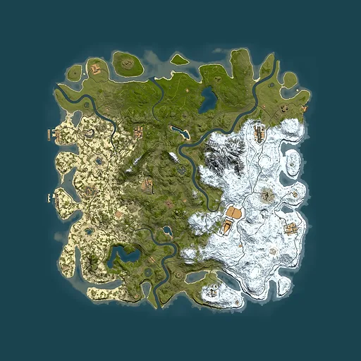 Rust map seed 1211396096, 5150x5150m top-down preview
