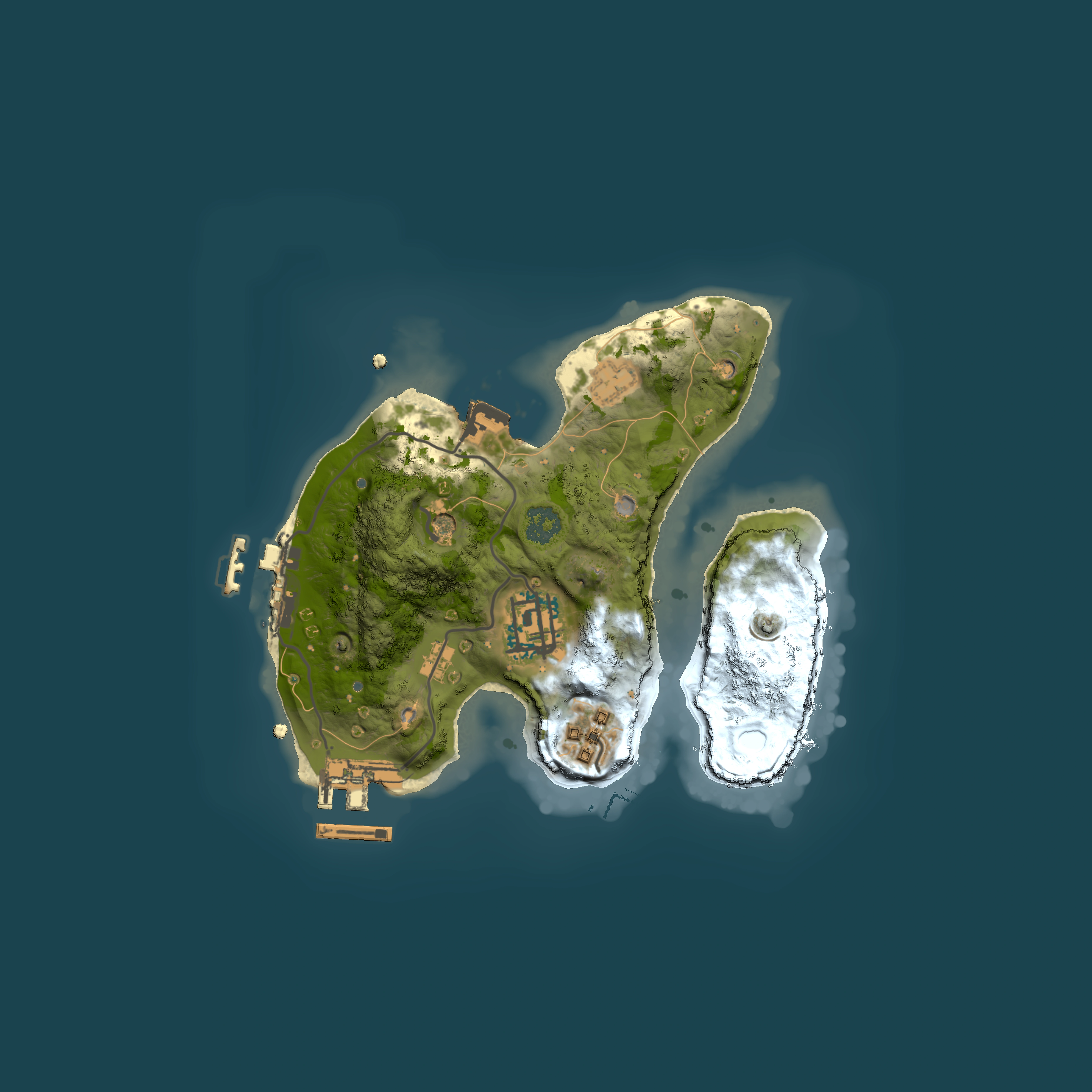 Full top-down render of Rust map seed 1871015996, 2000x2000m