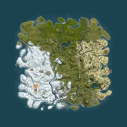 Rust map seed 1849204682, 5850x5850m top-down preview