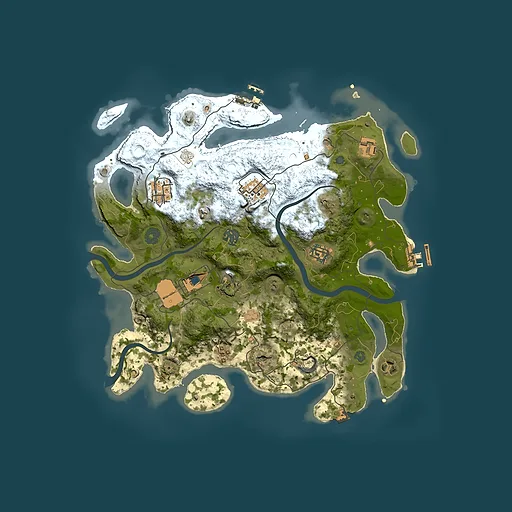 Rust map seed 1509711252, 3600x3600m top-down preview