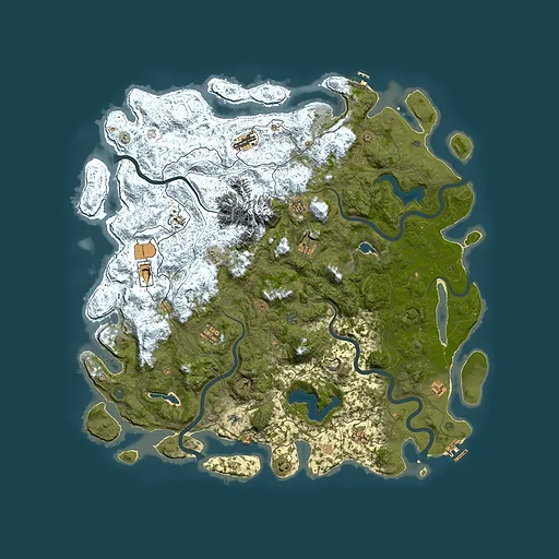 Rust map seed 1687169532, 5500x5500m top-down preview