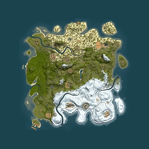 Rust map seed 1662049519, 4250x4250m top-down preview
