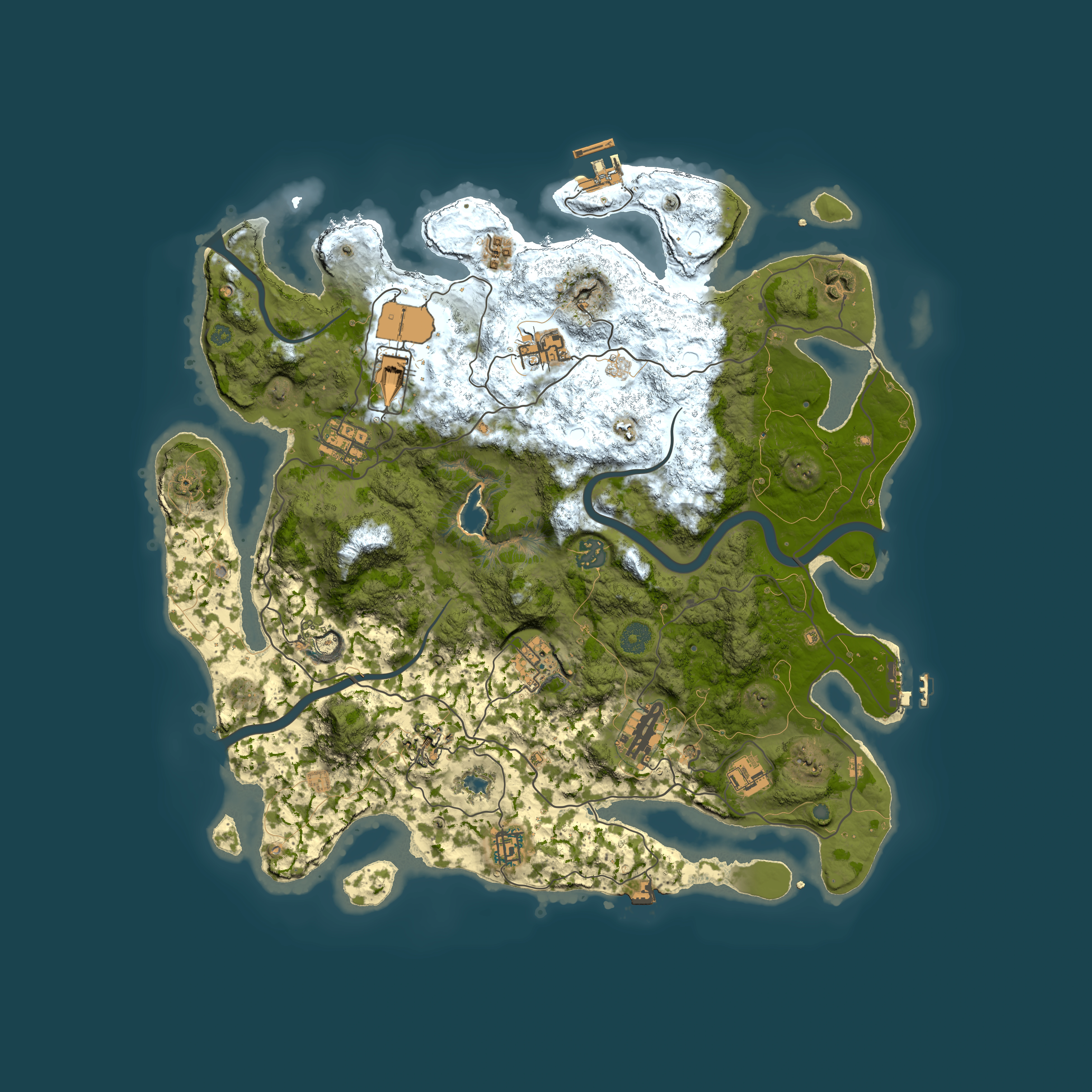 Full top-down render of Rust map seed 901830226, 4100x4100m