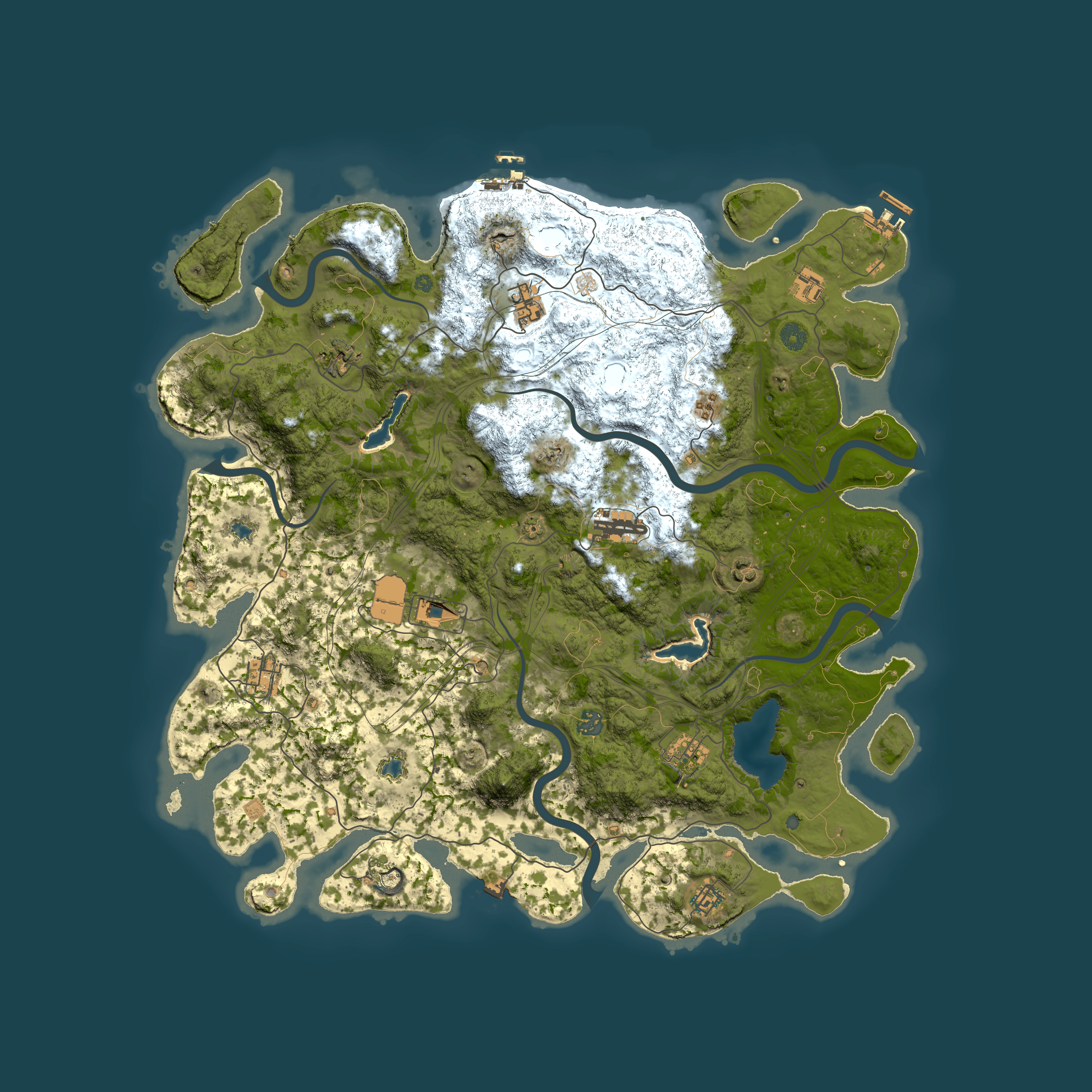 Full top-down render of Rust map seed 1586381670, 4800x4800m