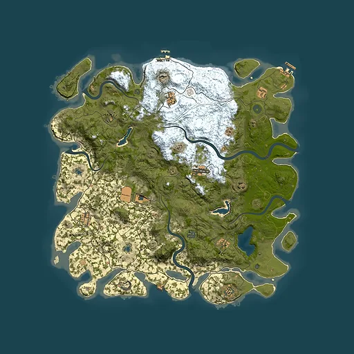 Rust map seed 1586381670, 4800x4800m top-down preview