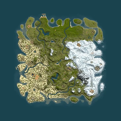 Rust map seed 1250423504, 5300x5300m top-down preview