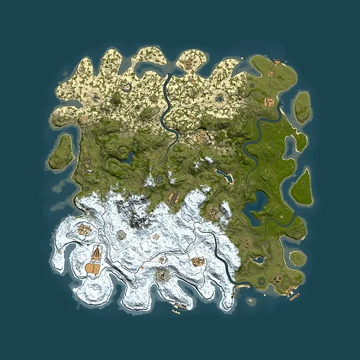 Rust map seed 2115869148, 5300x5300m top-down preview