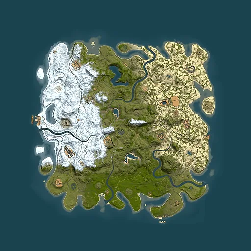 Rust map seed 819845710, 4800x4800m top-down preview