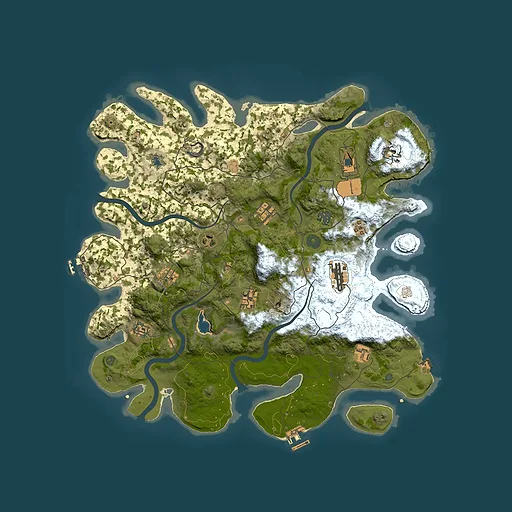 Rust map seed 806620964, 4200x4200m top-down preview