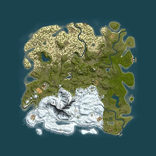 Rust map seed 325825550, 5350x5350m top-down preview