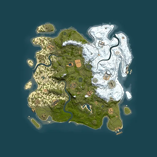Rust map seed 1130582947, 4000x4000m top-down preview