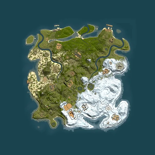 Rust map seed 104735444, 3900x3900m top-down preview
