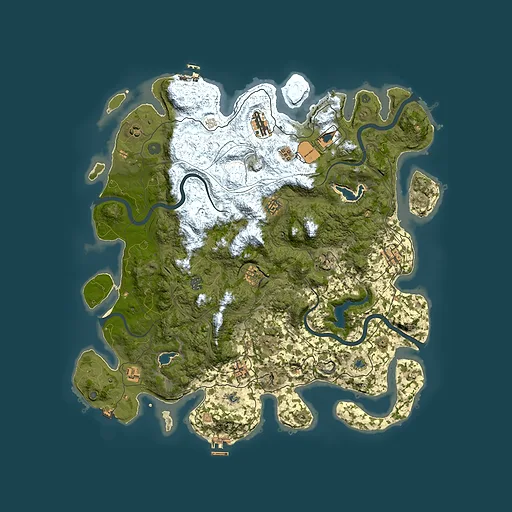 Rust map seed 1190653442, 4700x4700m top-down preview
