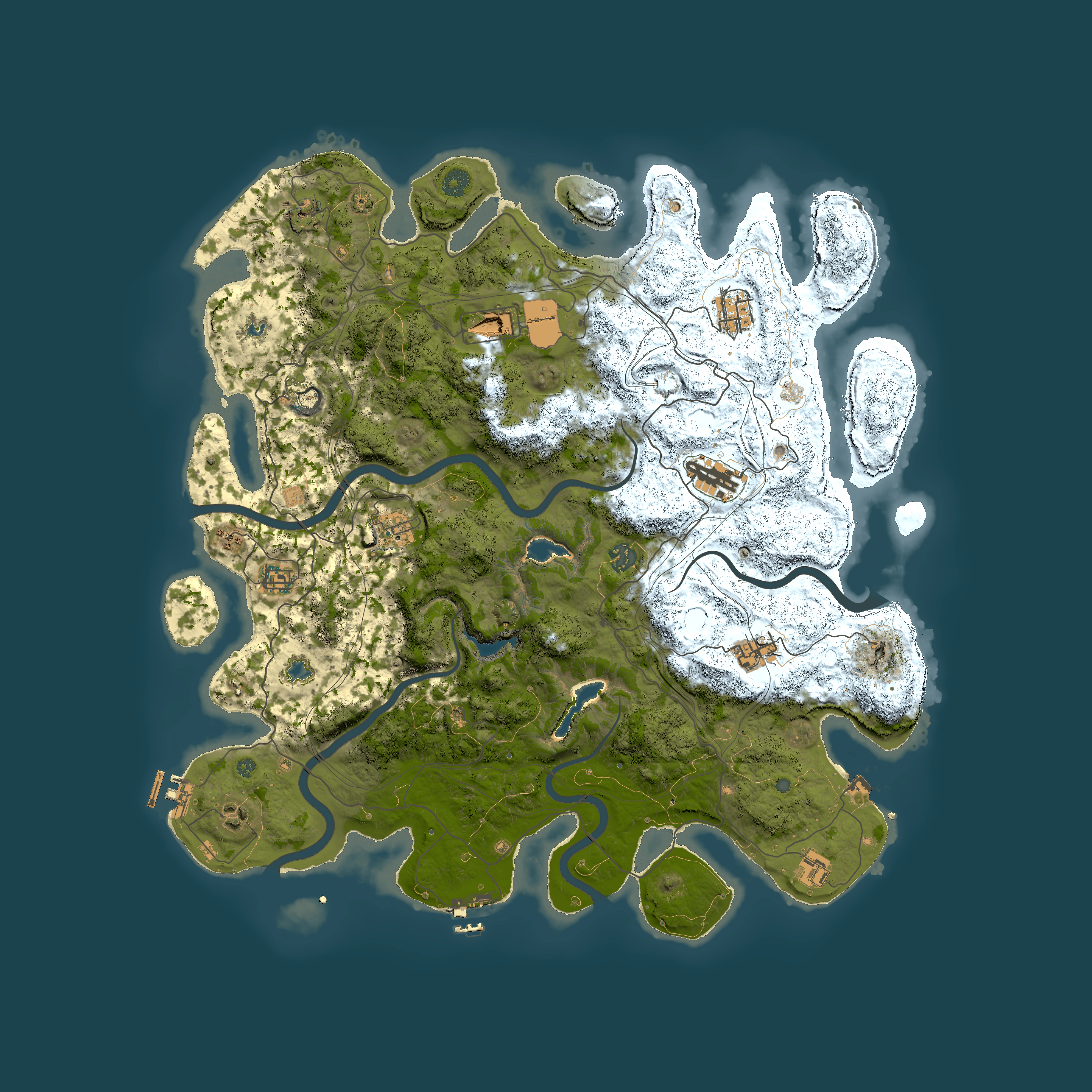 Full top-down render of Rust map seed 2069357063, 4650x4650m