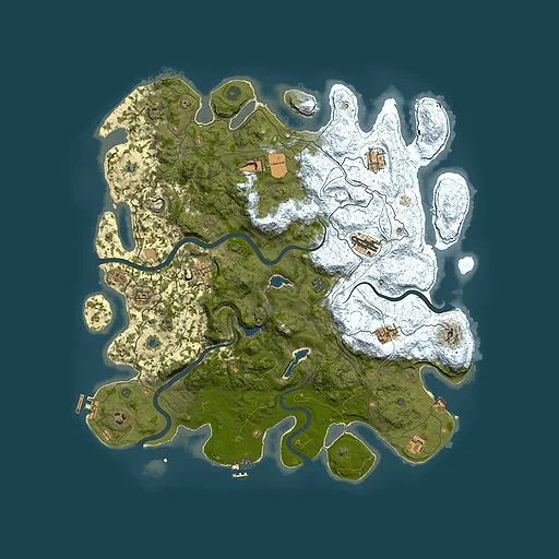 Rust map seed 2069357063, 4650x4650m top-down preview