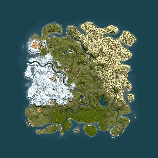 Rust map seed 210975610, 4900x4900m top-down preview