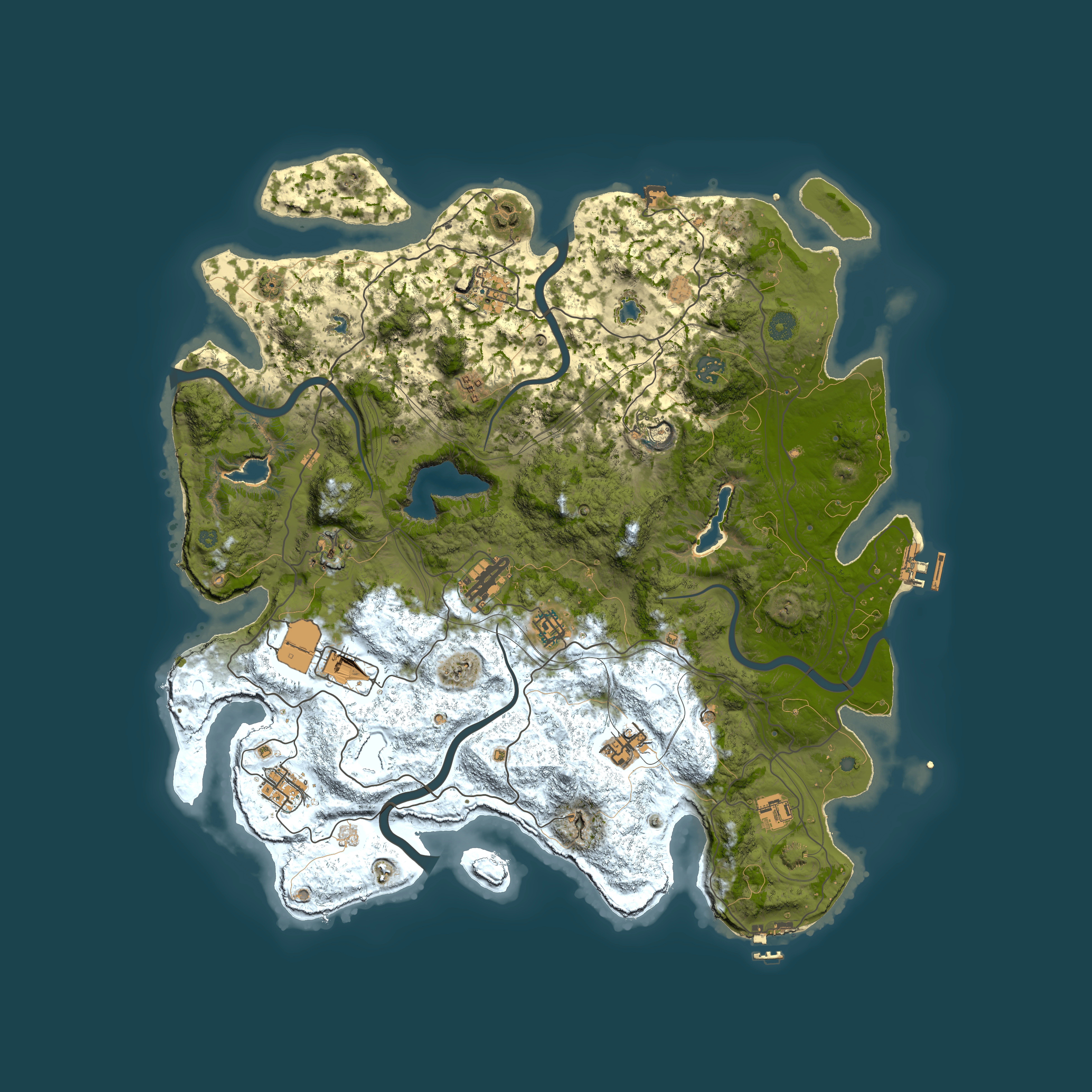 Full top-down render of Rust map seed 1559157896, 4500x4500m