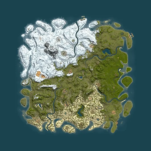Rust map seed 462470215, 5900x5900m top-down preview