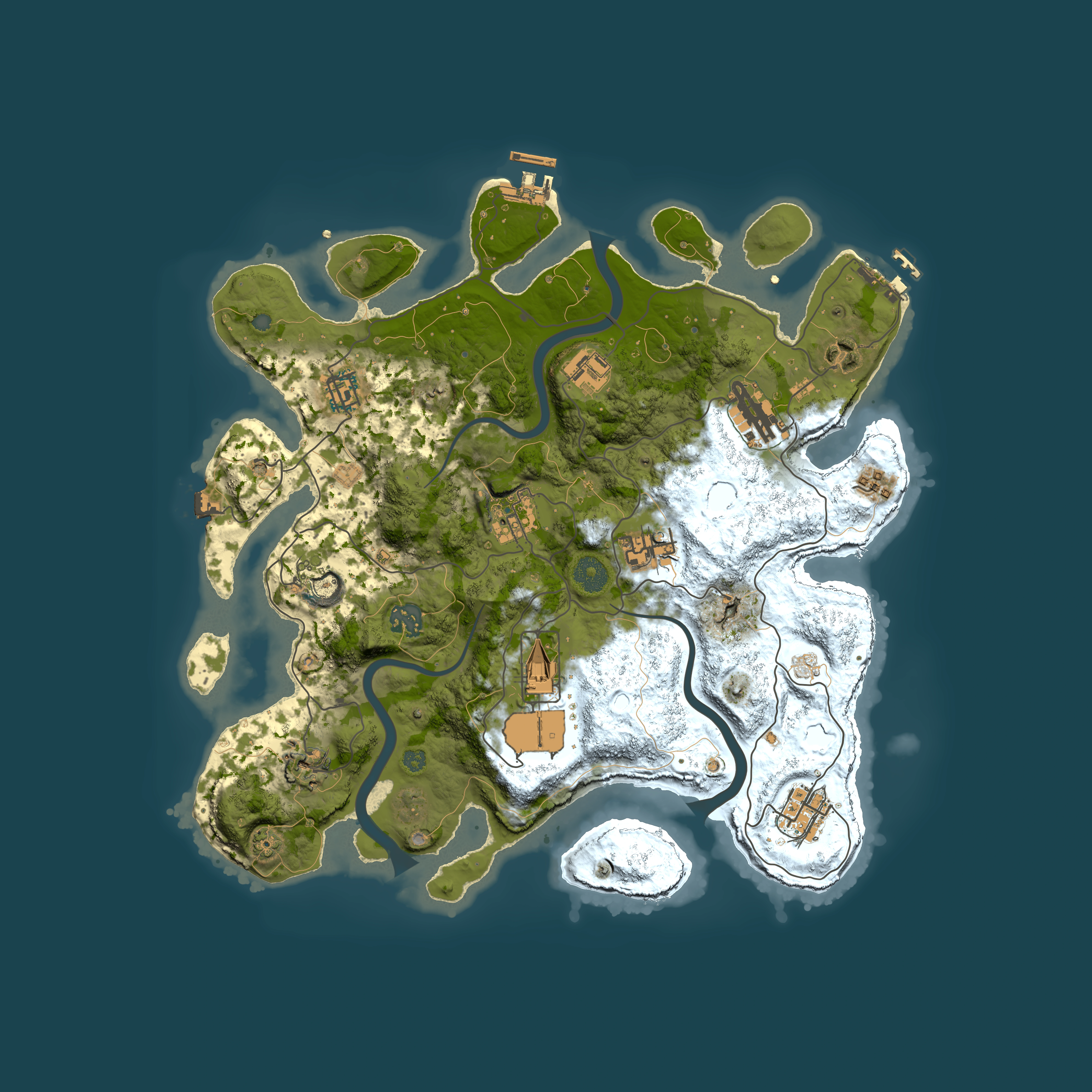 Full top-down render of Rust map seed 478242041, 3650x3650m