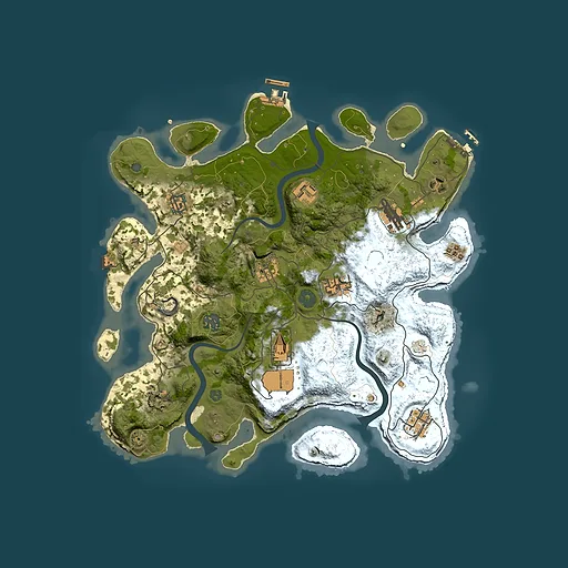 Rust map seed 478242041, 3650x3650m top-down preview