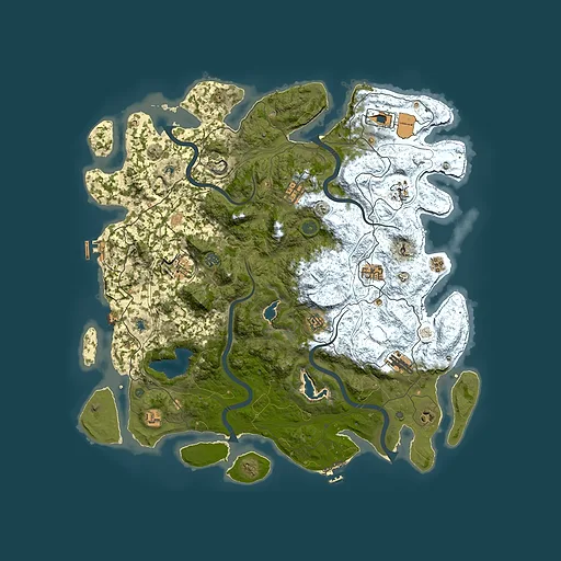 Rust map seed 1720186401, 4750x4750m top-down preview