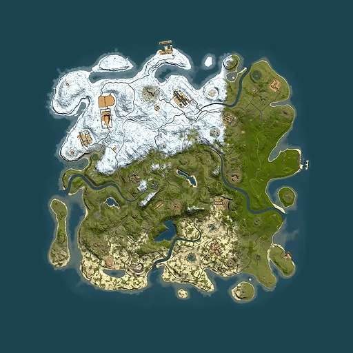 Rust map seed 574105080, 4500x4500m top-down preview