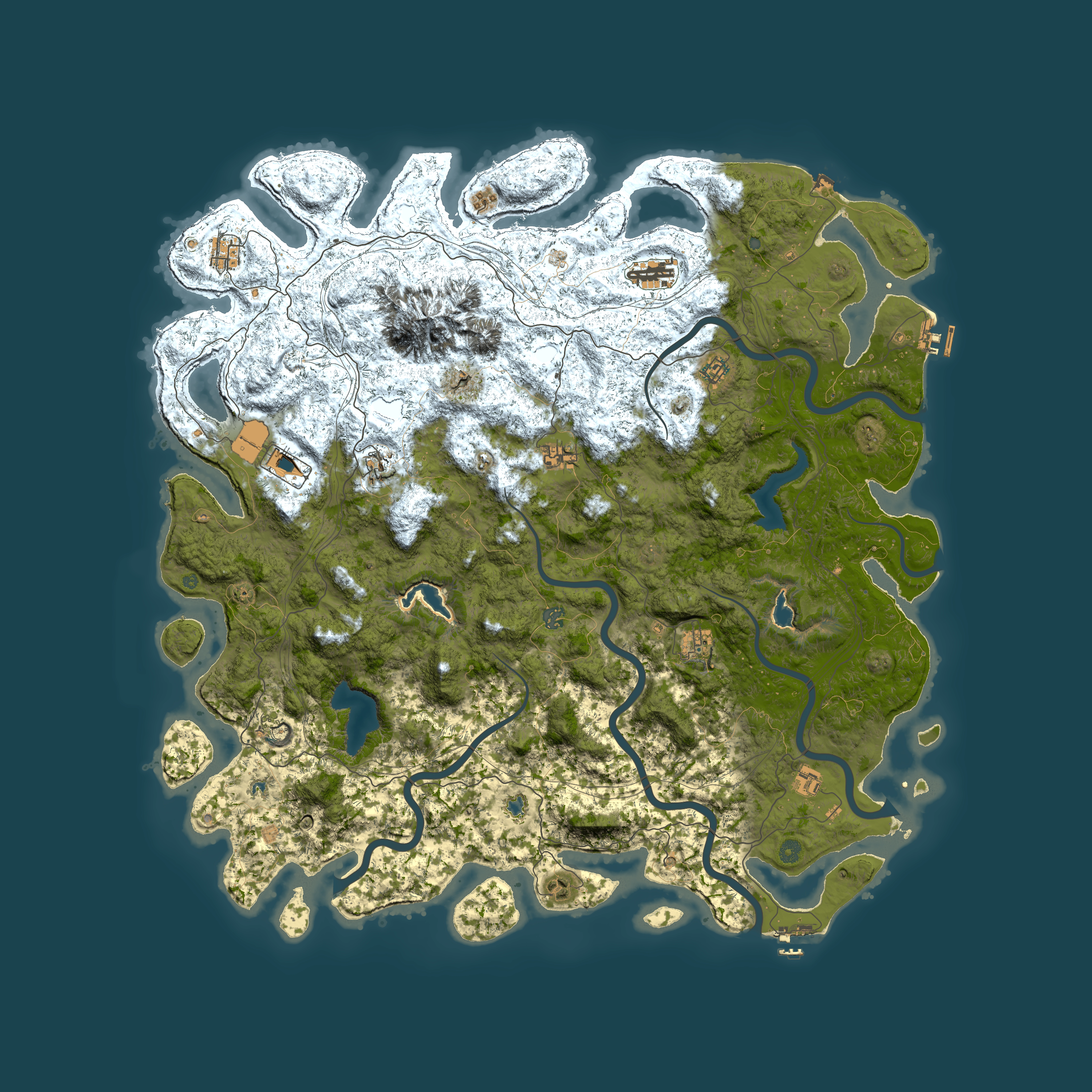 Full top-down render of Rust map seed 391726648, 5650x5650m