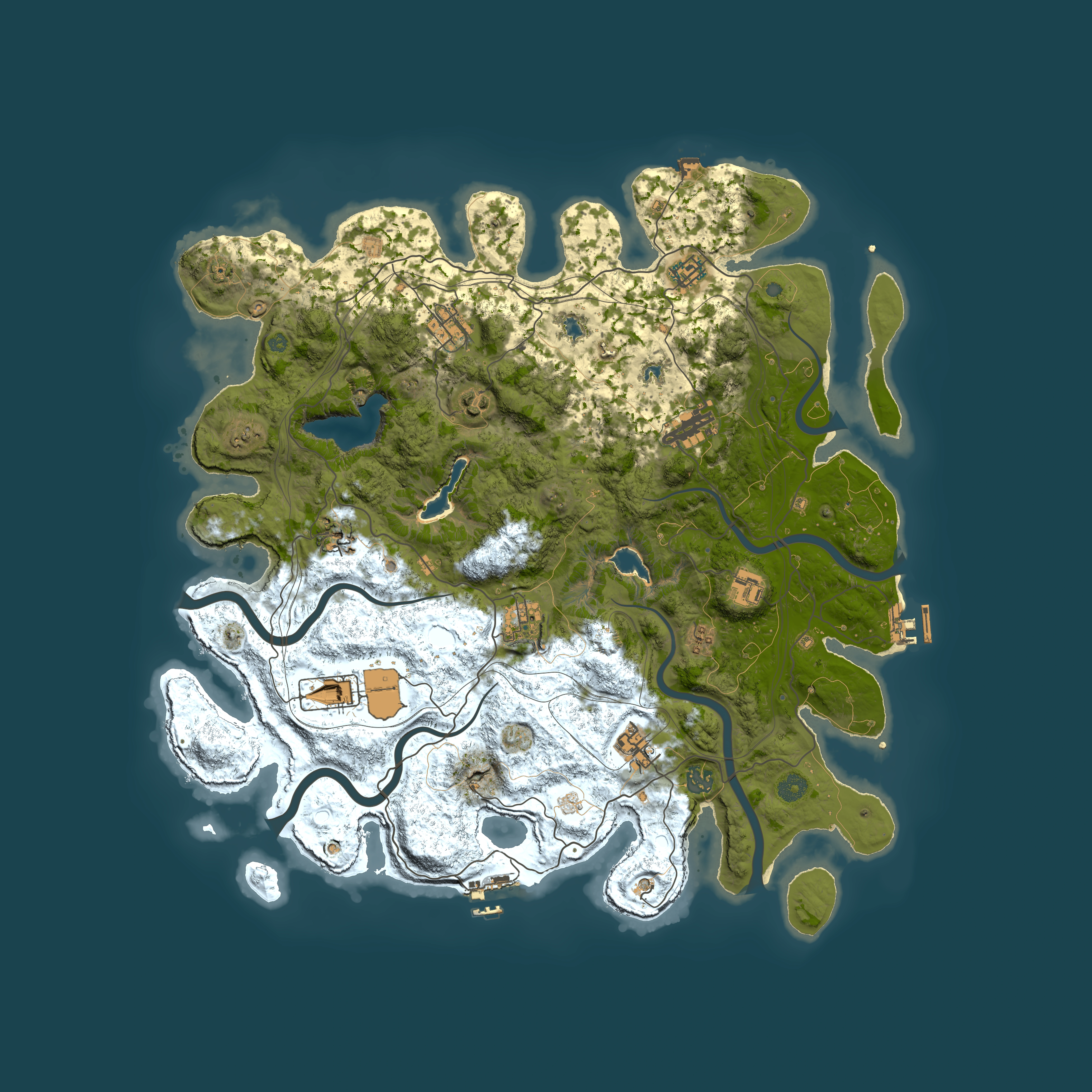 Full top-down render of Rust map seed 334577110, 4500x4500m