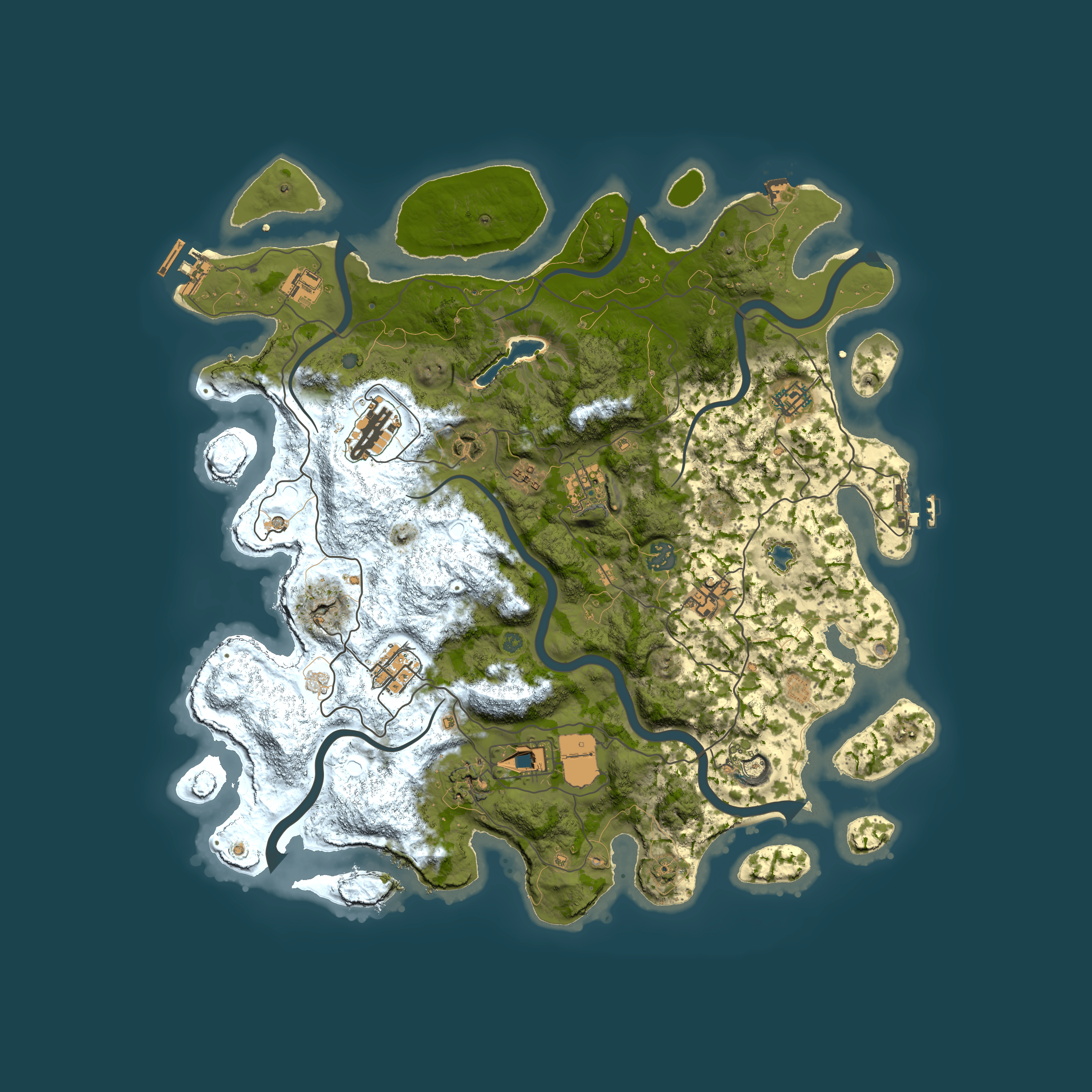 Full top-down render of Rust map seed 1982414414, 4200x4200m
