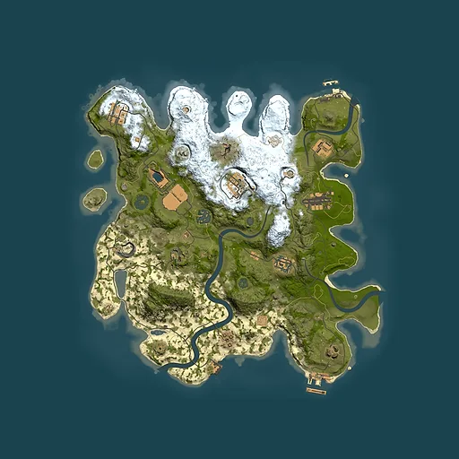 Rust map seed 730856426, 3550x3550m top-down preview