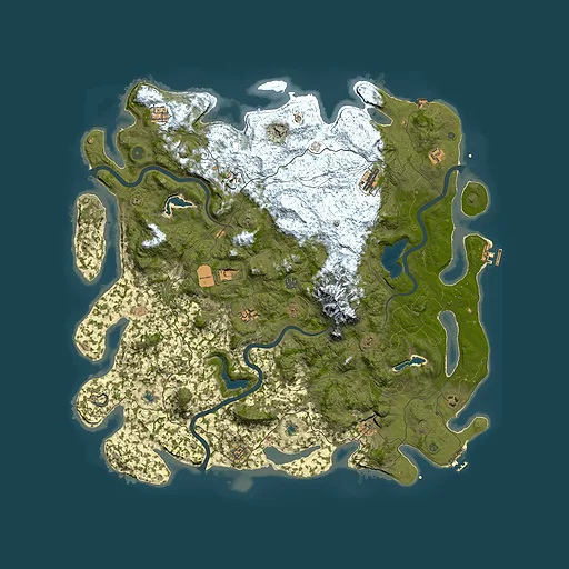 Rust map seed 170882312, 5350x5350m top-down preview