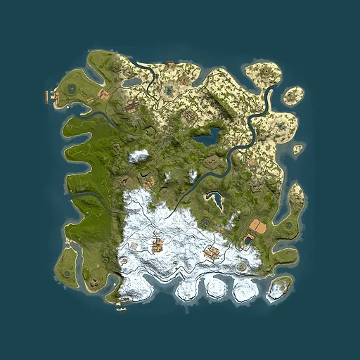 Rust map seed 539627763, 4500x4500m top-down preview