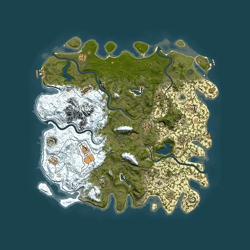 Rust map seed 1030862547, 5100x5100m top-down preview