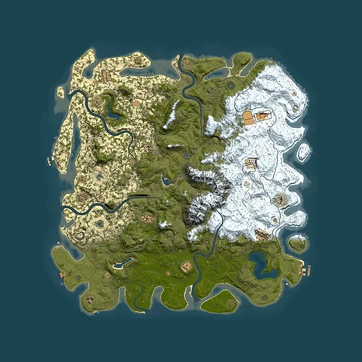 Rust map seed 1042284111, 5500x5500m top-down preview