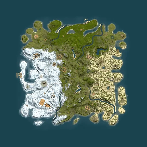 Rust map seed 1087534851, 4900x4900m top-down preview