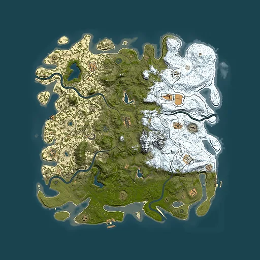 Rust map seed 249529630, 5200x5200m top-down preview