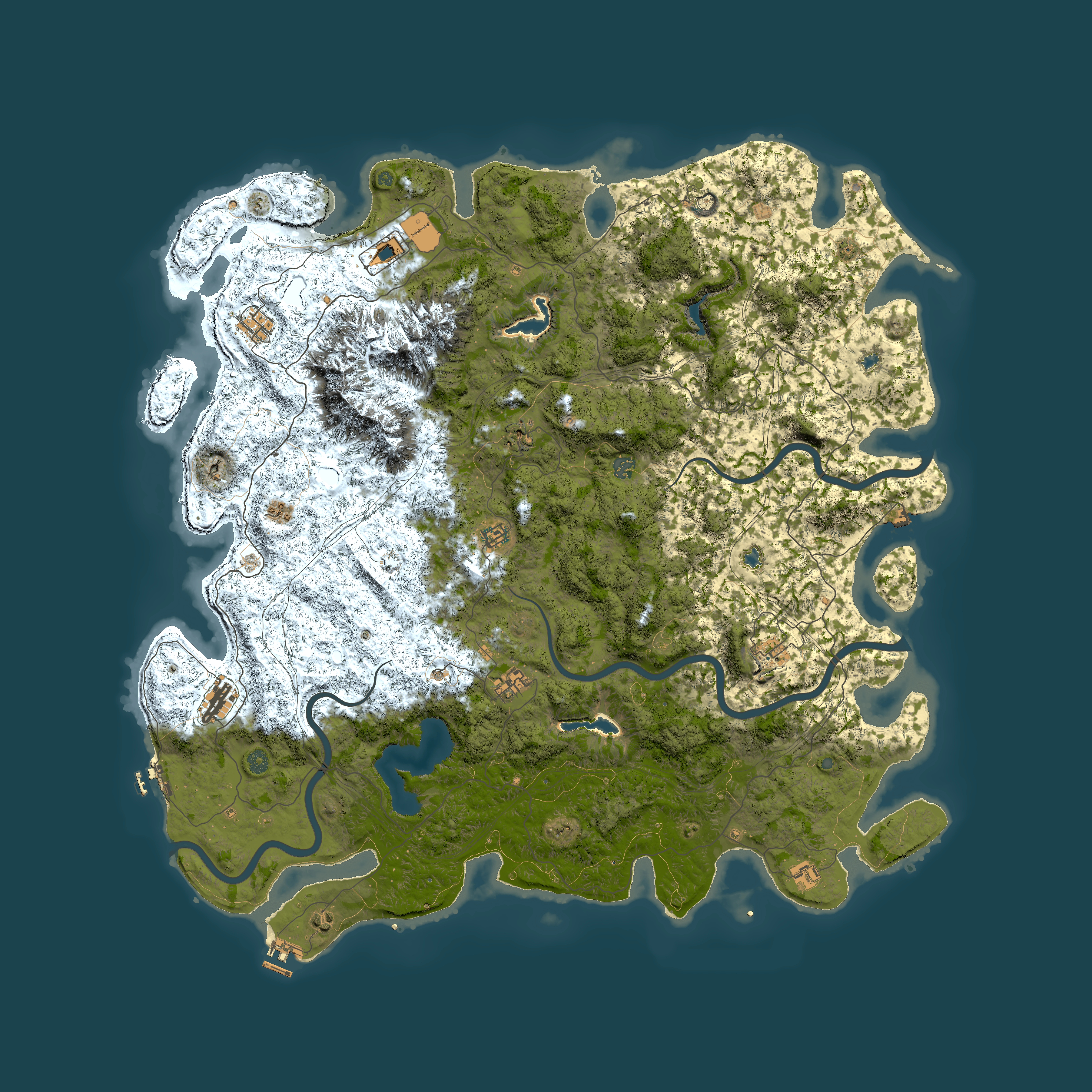 Full top-down render of Rust map seed 866537980, 5800x5800m