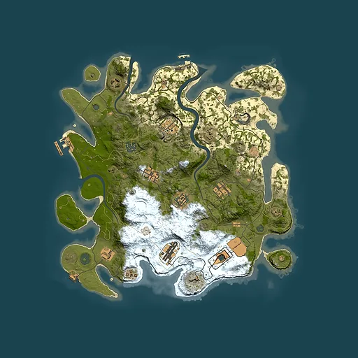 Rust map seed 1431846356, 3700x3700m top-down preview