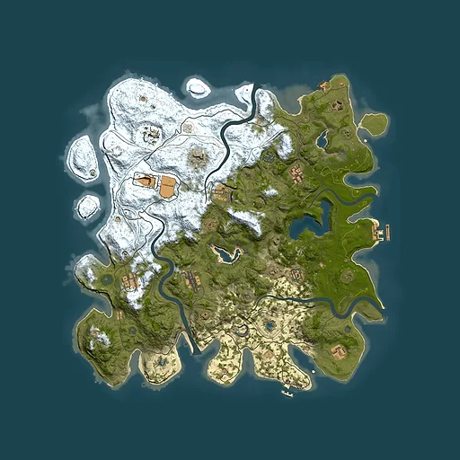 Rust map seed 1627926878, 4500x4500m top-down preview