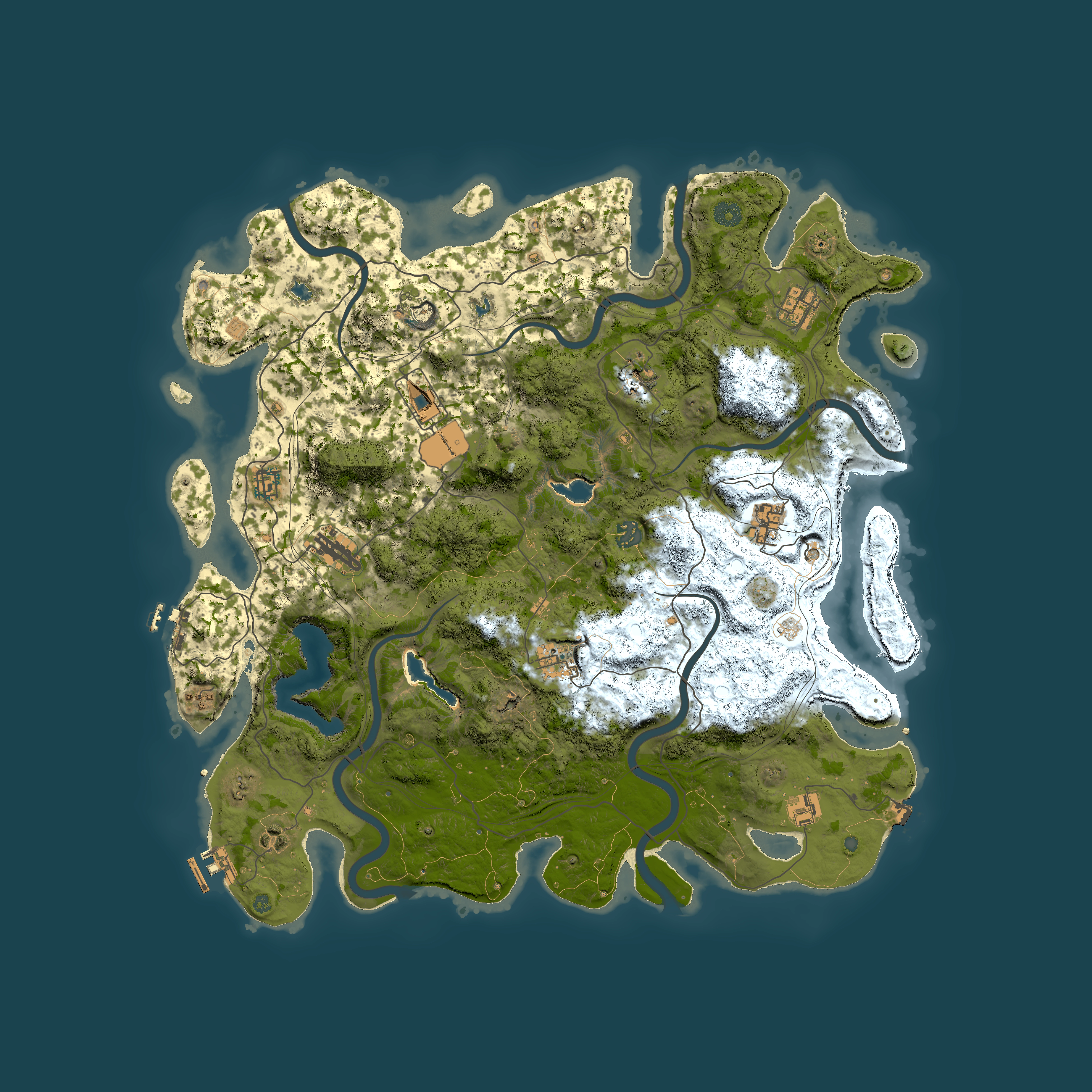Full top-down render of Rust map seed 2135309839, 4650x4650m
