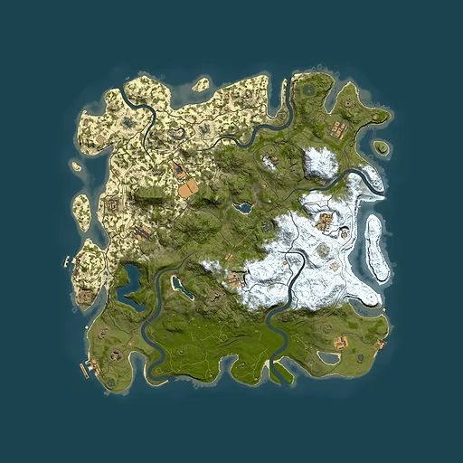 Rust map seed 2135309839, 4650x4650m top-down preview