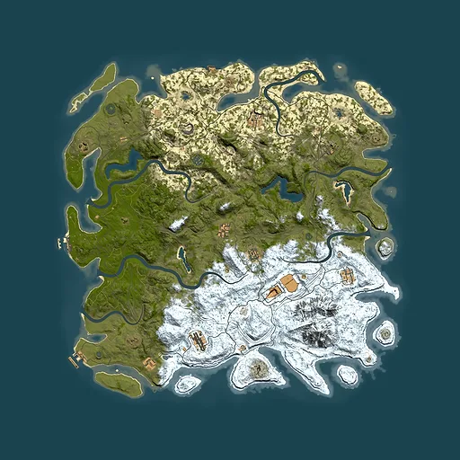 Rust map seed 415679387, 5400x5400m top-down preview