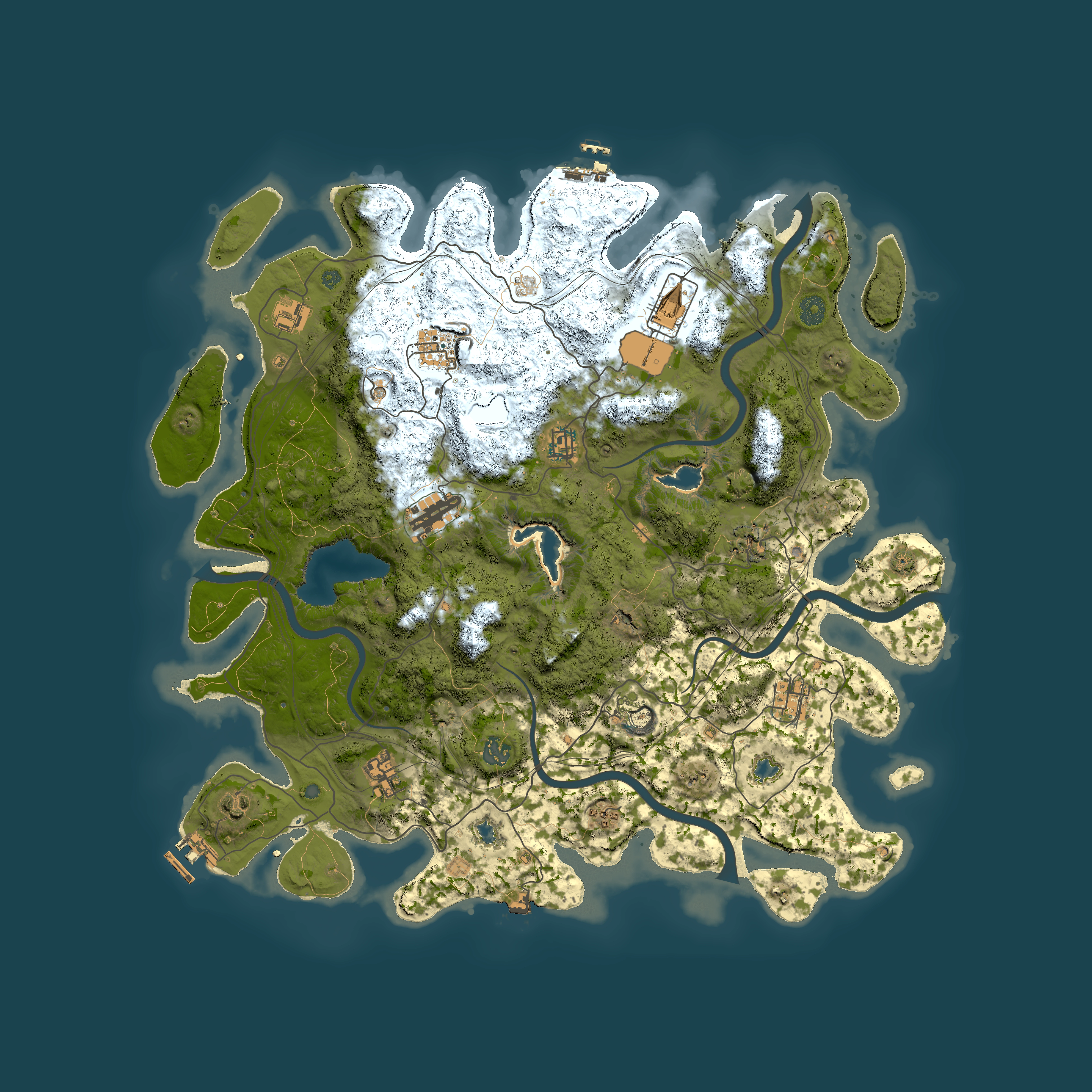 Full top-down render of Rust map seed 1929188404, 4500x4500m