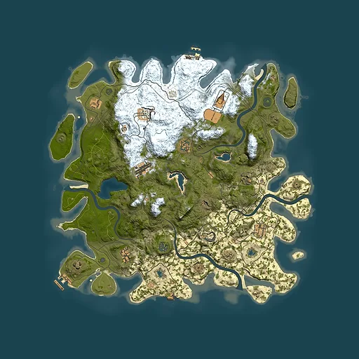 Rust map seed 1929188404, 4500x4500m top-down preview