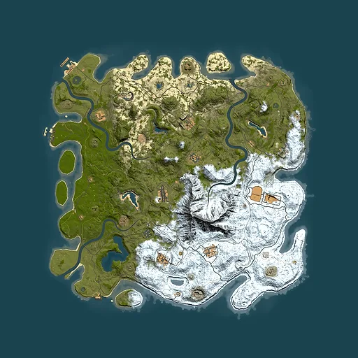 Rust map seed 1660997712, 5000x5000m top-down preview