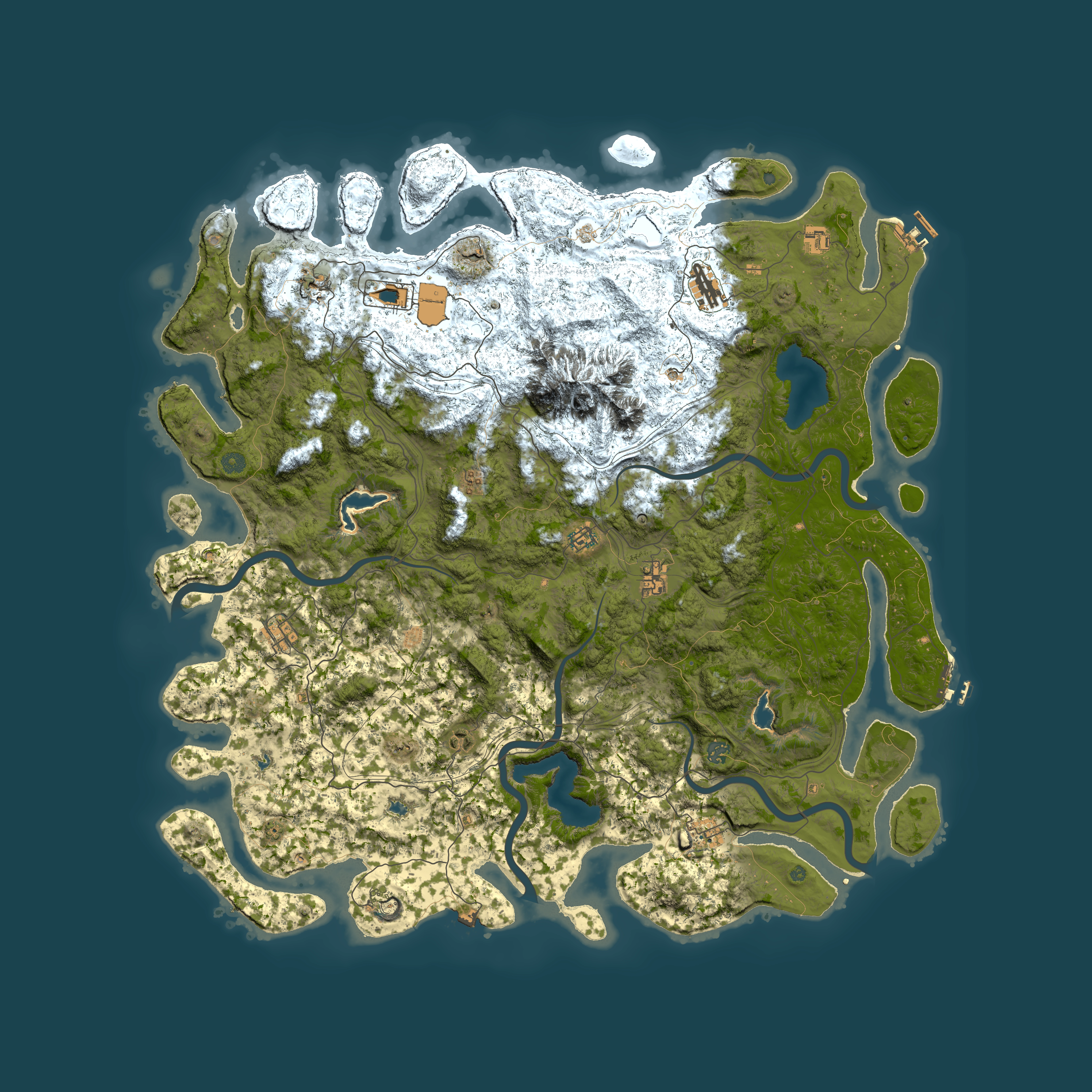 Full top-down render of Rust map seed 553240941, 5600x5600m