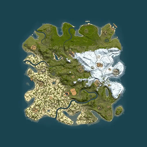 Rust map seed 832056693, 4250x4250m top-down preview
