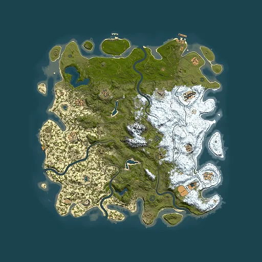 Rust map seed 249500847, 5000x5000m top-down preview