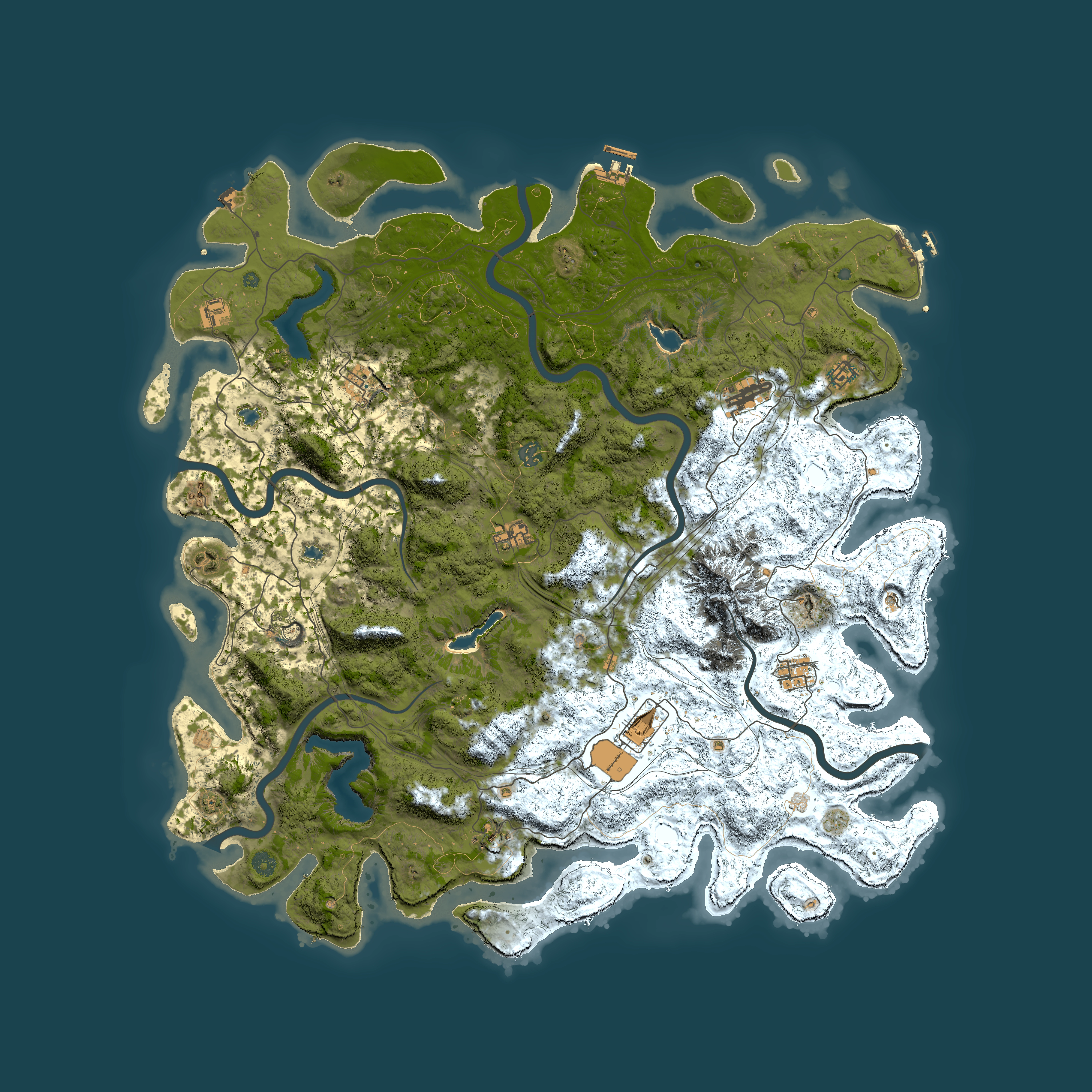 Full top-down render of Rust map seed 329357527, 5300x5300m