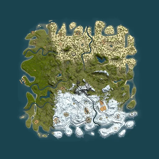 Rust map seed 130871819, 5500x5500m top-down preview